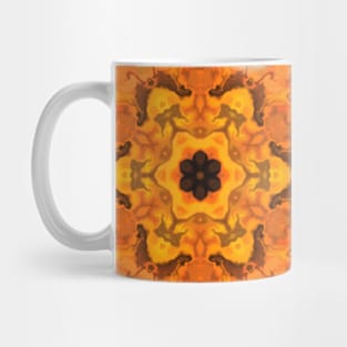 Psychedelic Hippie Orange and Blue Mug